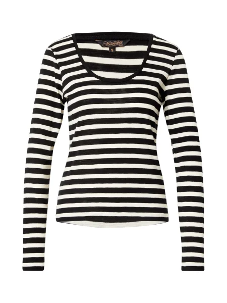 Herrlicher Majica Kallie crna bijela