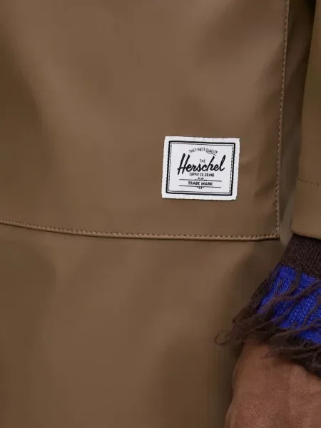 Παλτό Herschel Supply Co. με κουκούλα καφέ