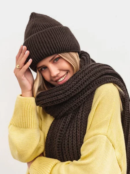 Romashka Нансі Шапка Бавовна/акрил коричневий