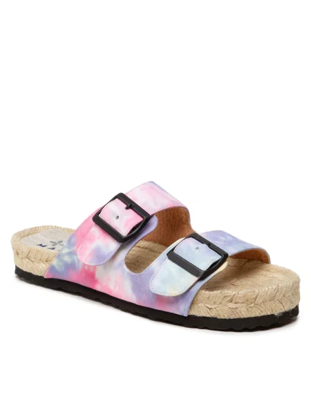 Еспадрильї Manebi Nordic Sandals T R0 Peony Tie/Dye Cotton фіолетові