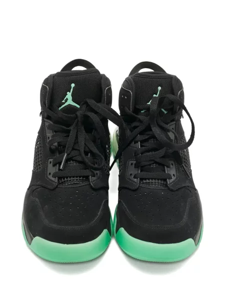 Sneakerși Jordan din piele negru
