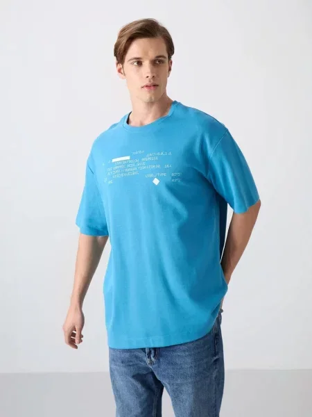 Tommy Life Tričko nebeská modř