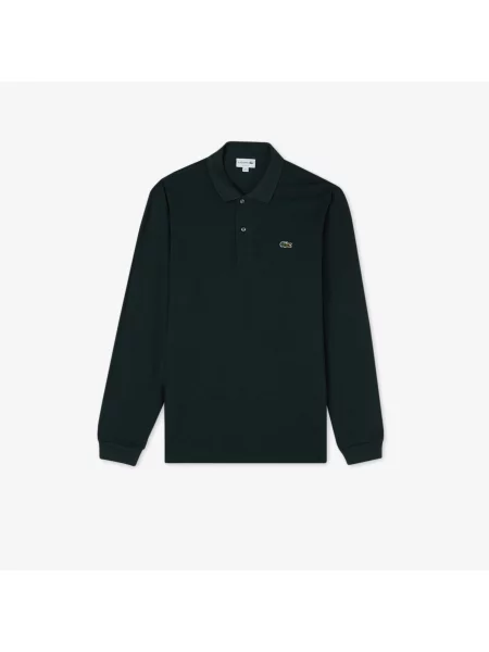 Lacoste Oryginalna Koszulka Polo Z Długim Rękawem zielony