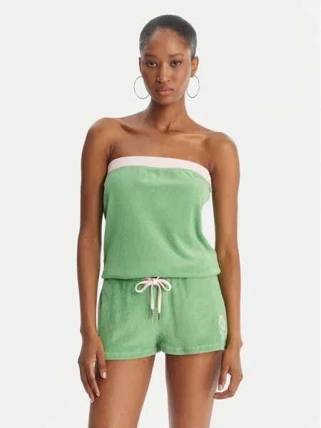 Juicy Couture Kombinezonas Applique Terry žalia