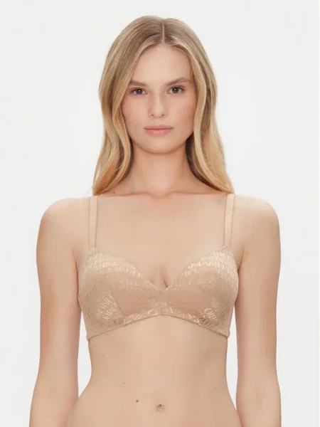 Бюстгальтер Emporio Armani Underwear без косточек бежевый