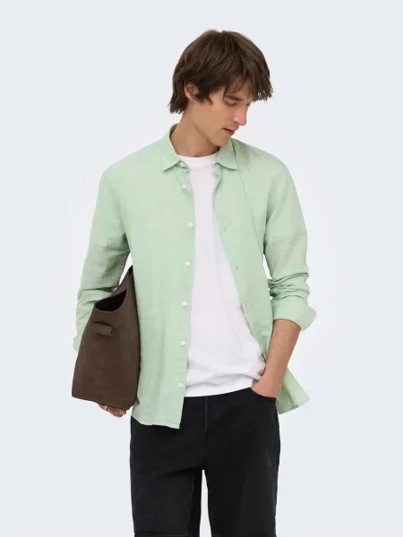 Only & Sons Cămașă ONSCaiden mentă verde
