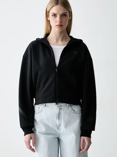 Adidas hanorac cu și glugă pentru femei cu Z.N.E negru