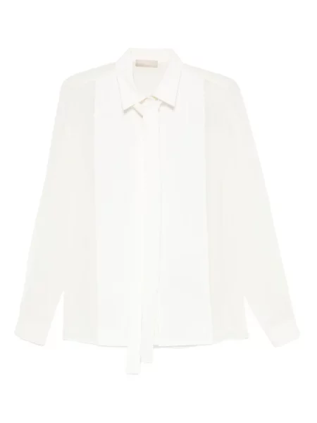 Cămașă Elie Saab plisată alb
