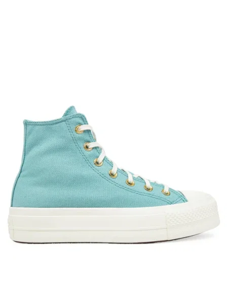 Converse Tornacipő Chuck Taylor All Star Lift Platform Gold Türkizkék aranyszínű