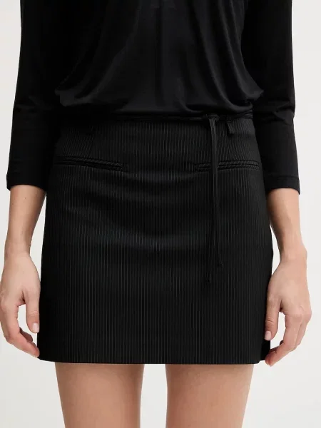 Sisley spódnica mini prosta czarny