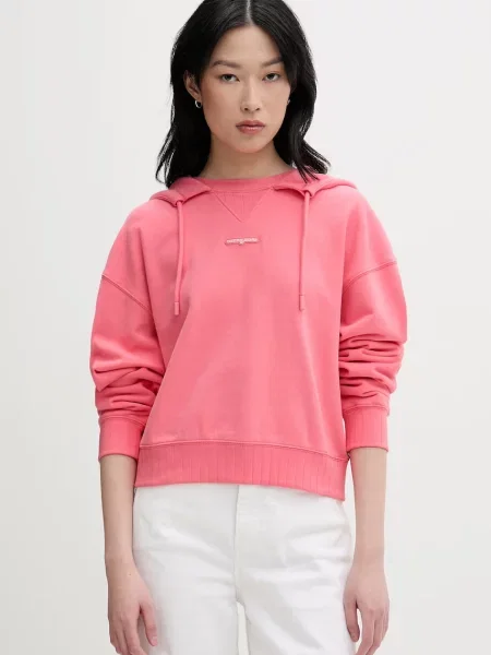 Tommy Jeans dukserica sa kapuljačom za žene od pamuka