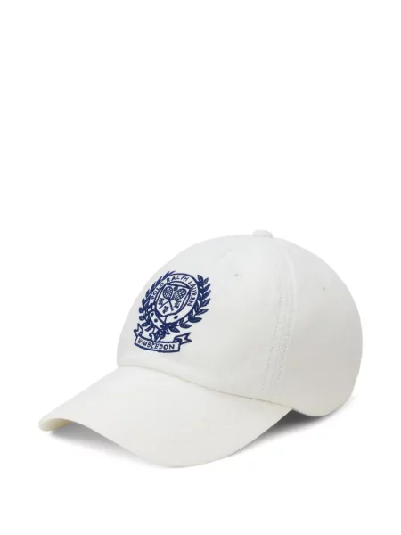 Șapcă Polo Ralph Lauren de mătase cu dungi cu cataramă albastru