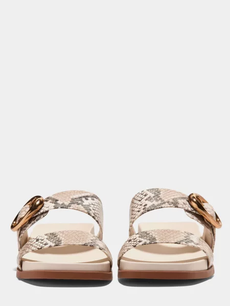 Кожаные шлепанцы Cole Haan бежевые