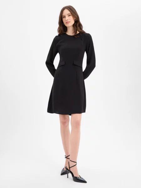 Guido Maria Kretschmer Sukienka Karima Kobiety Sztuczne włókno jednolity 38 czarny