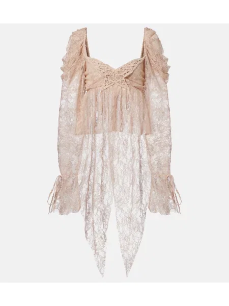 Bluză Blumarine din dantelă roz