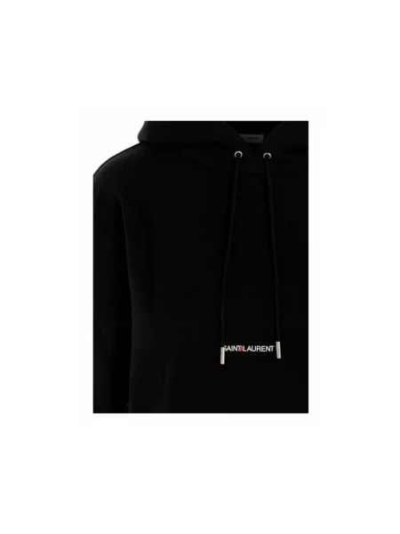 Bluza z kapturem Saint Laurent czarna