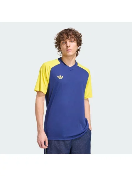Koszulka Adidas z dżerseju żółta