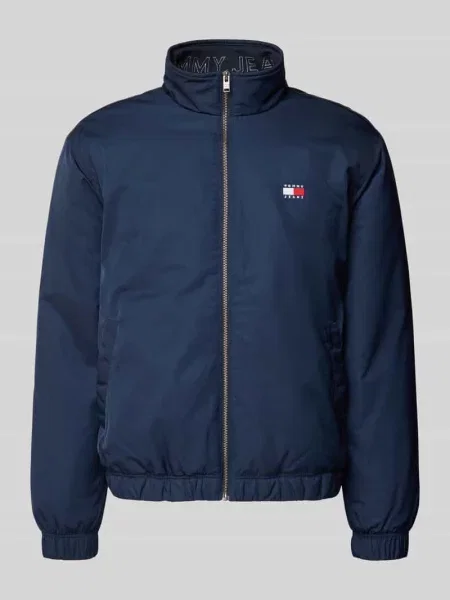 Bomberka o kroju relaxed fit ze stójką Tommy Jeans granatowa