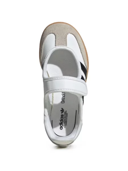 Sneakerși Adidas Campus cu bretele alb
