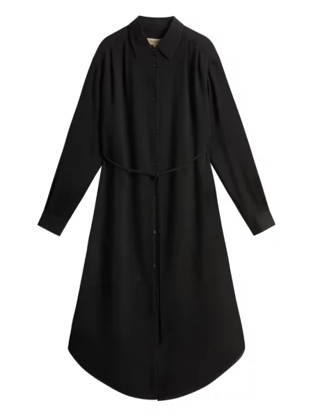 Rochie tip cămașă Woolrich până la genunchi de costum negru