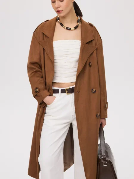 Тренч Estro коричневий