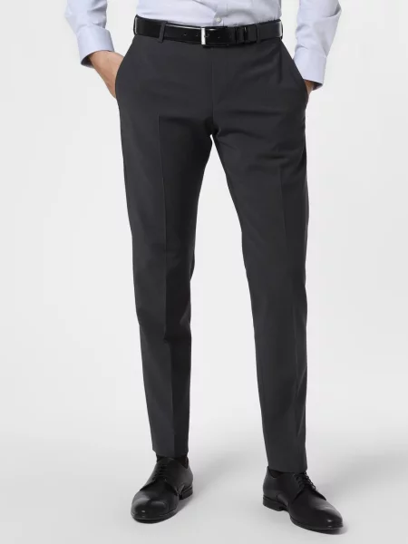 Finshley & Harding spodnie od garnituru modułowego Mężczyźni Modern Fit jednolity 50 szary