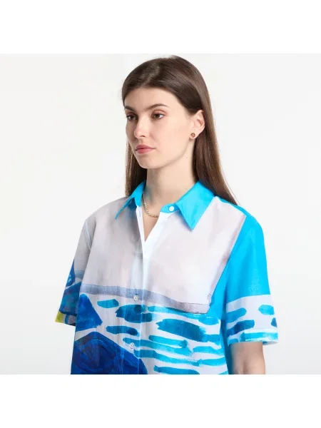 Πουκάμισο Michael Kors X Christina Zimpel Beach Shirt White L λευκό