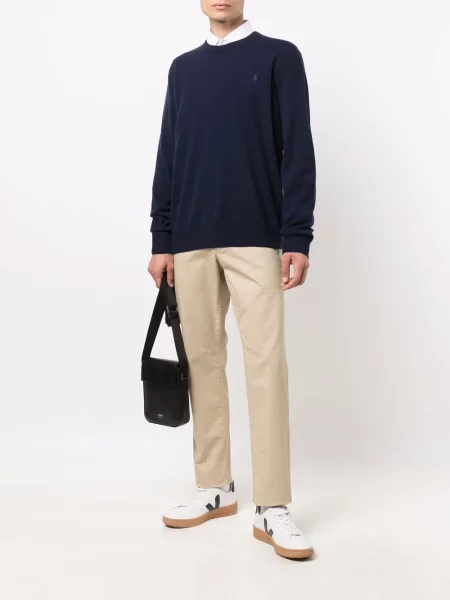 Siuvinėtos kašmyro bokseriai Polo Ralph Lauren mėlyna