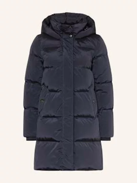 Woolrich Płaszcz Puchowy Kelly blau granatowy