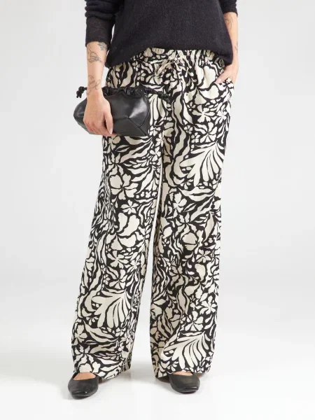 ONLY Pantaloni ONLKALEEN negru / murdar alb