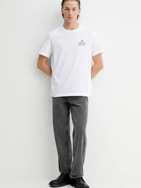PS Paul Smith t-shirt wzorzysty biały