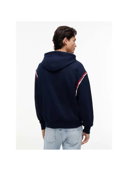 Mikina s kapucňou Tommy Hilfiger modrá
