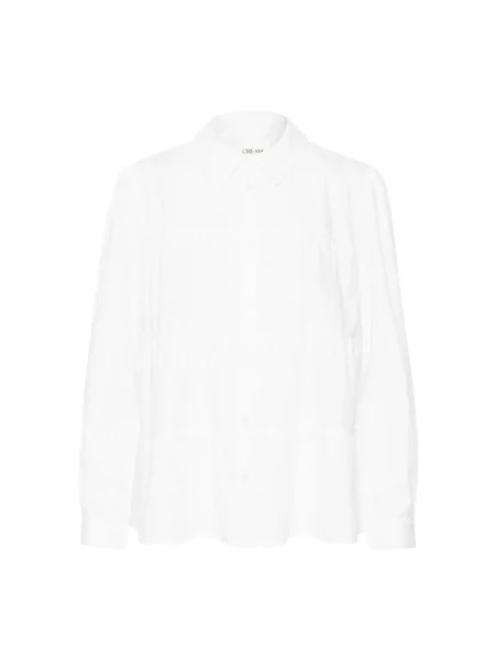 Koszula Cream z falbankami biała