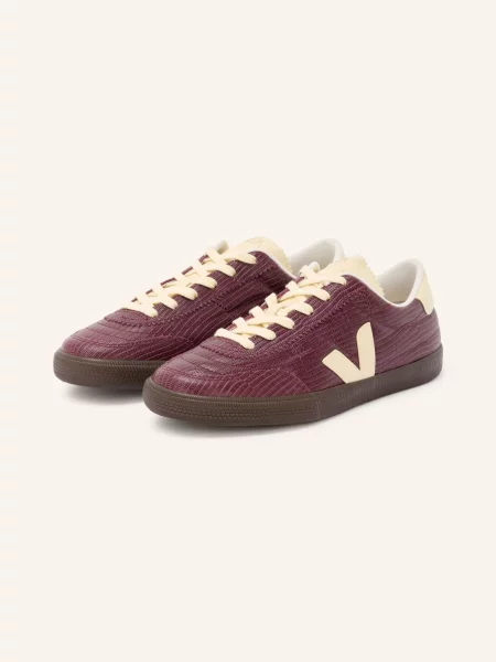 Veja Sneakersy Panenka tmavě červená / zlatá béžová