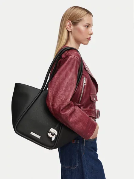 Karl Lagerfeld tote torba za žene od imitacije kože IKON crna