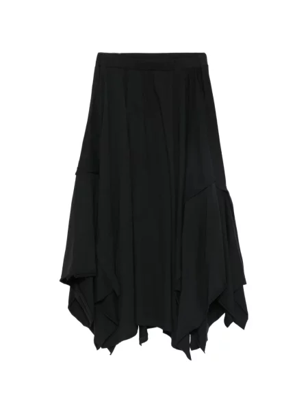 Fustă Yohji Yamamoto asimetrică negru