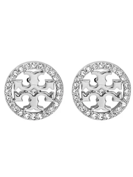 Kolczyki Tory Burch szare