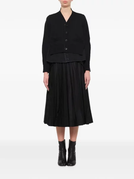 Cardigan Sacai tricotate negru