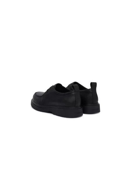Nizki čevlji Calvin Klein Combat Apron Laceup Tu Lth črna