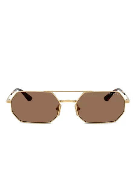 Ochelari de soare Vogue Eyewear cu imprimeu geometric auriu
