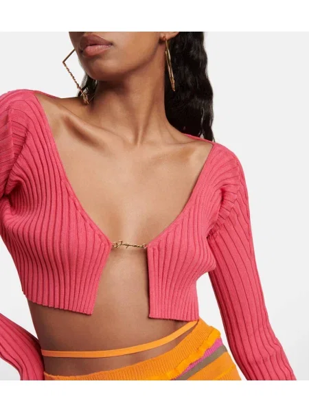 Cropp cardigan Jacquemus roz