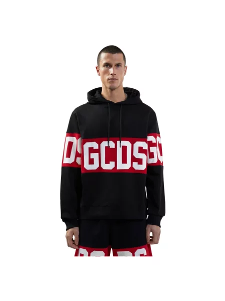 Bluza z kapturem Gcds z kapturem z logo czarna