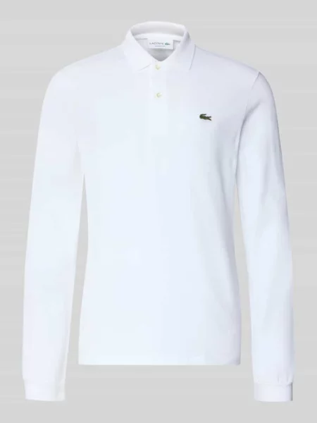 Lacoste longsleeve gładki biały
