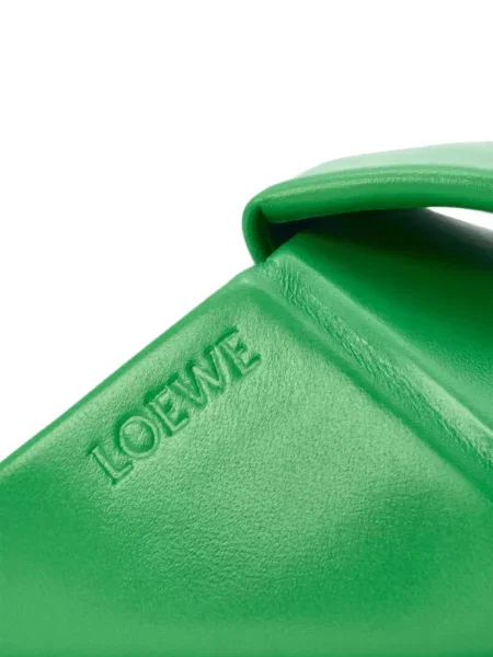 Sandale Loewe fără toc verde