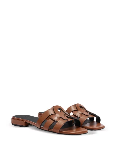 Sandale Furla din piele maro