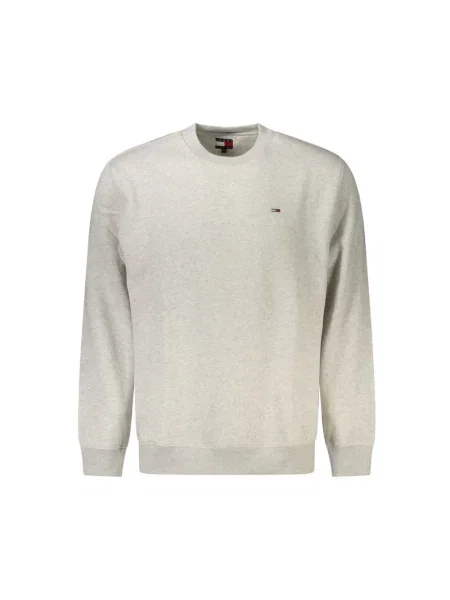Bluza Tommy Jeans z długim rękawem szara
