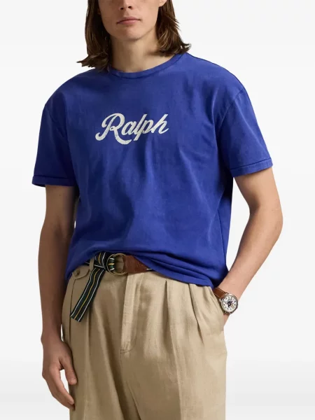 Ριγέ polo Polo Ralph Lauren με κουκούλα με αυτόγραφο λευκό