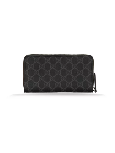 Portfel Gucci skórzany szary