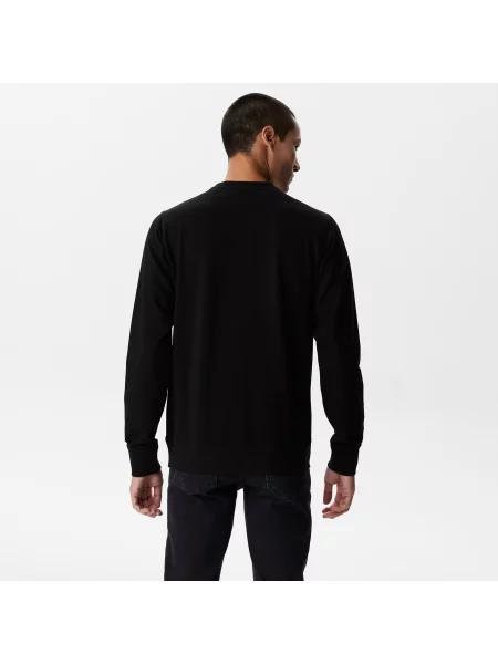 Lacoste Bluza Z Bawełny O Luźnym Kroju Z Naszywką czarna