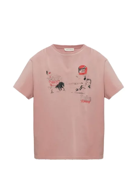 Tricou Duke & Dexter zdrențuiți roz
